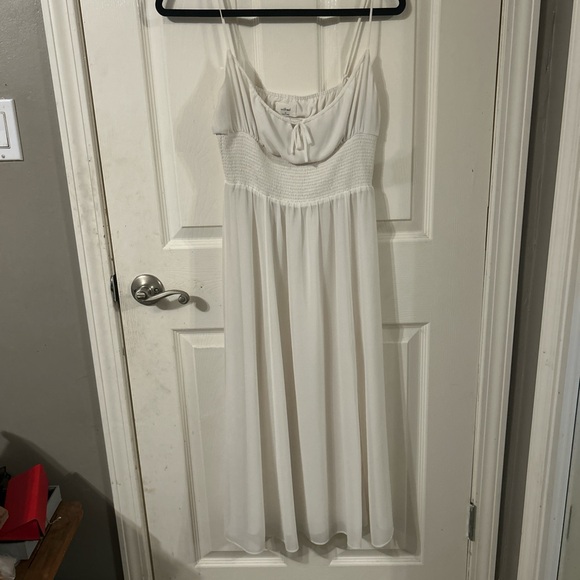 Aritzia Wilfred Genoa Chiffon Midi Dress - Picture 5 of 8